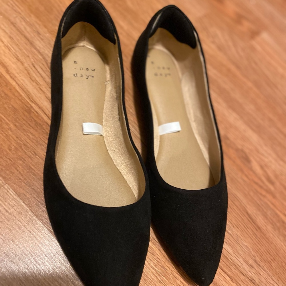 A New Day black flats. Suede like material. Worn once. Make me an offer!